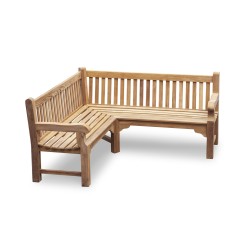 Balmoral Teak Corner Bench - 1.8m