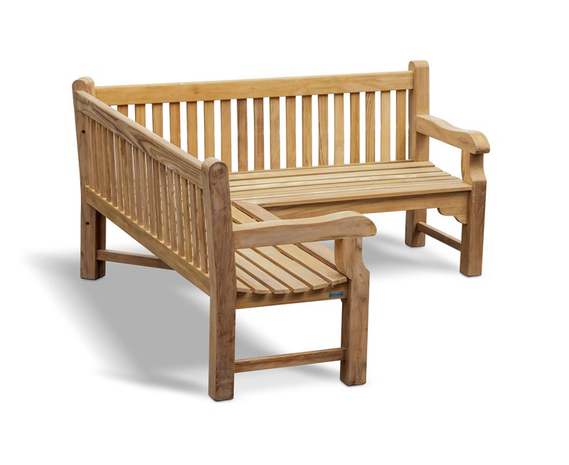 Balmoral Teak Corner Bench - 1.8m Balmoral Teak Corner Bench - 1.8m
