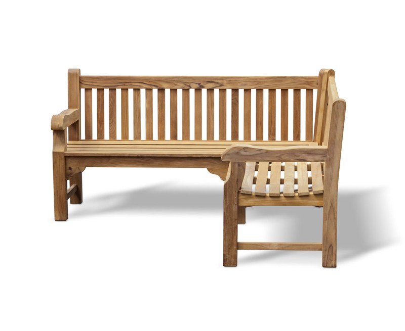 Balmoral Teak Corner Bench - 1.8m Balmoral Teak Corner Bench - 1.8m