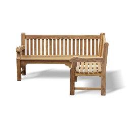 Balmoral Teak Corner Bench - 1.8m
