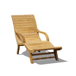 Capri Sun Lounger - Reclaimed Teak