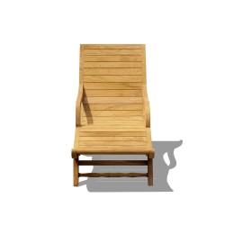 Capri Sun Lounger - Reclaimed Teak