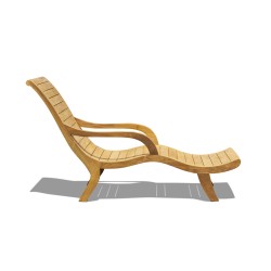 Capri Sun Lounger - Reclaimed Teak