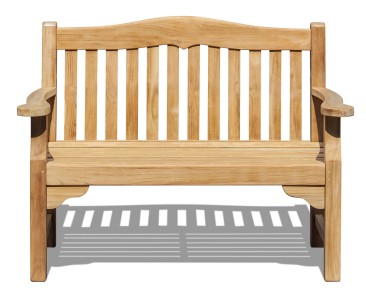Rose Garden 1.2m Teak Bench 2