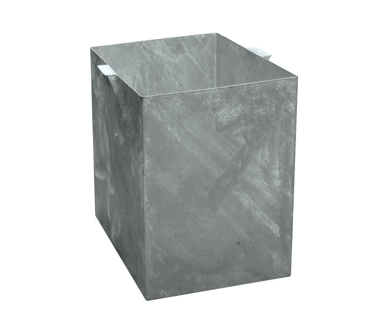 Club Litter Bin, Teak and HDG Steel Club Litter Bin, Teak and HDG Steel