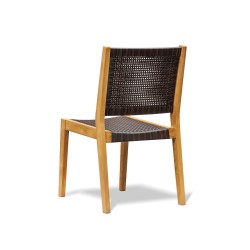 Sora Woven Teak Stacking Chair
