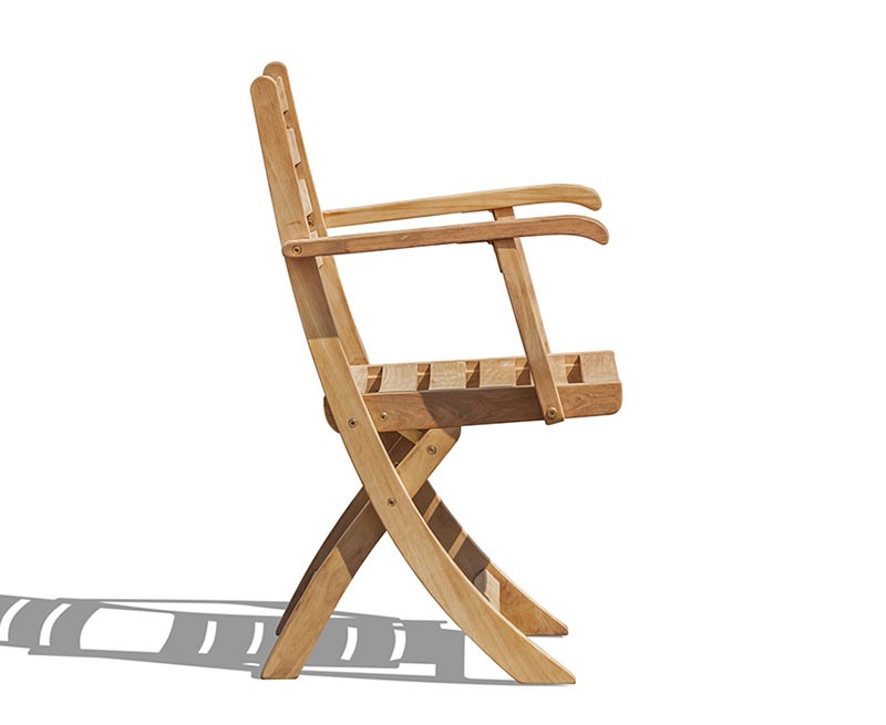 Suffolk Teak Folding Armchair