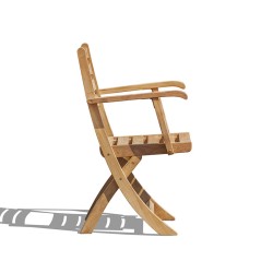 Suffolk Teak Folding Armchair