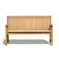 Stanford Teak High Back Bench  - 1.5m