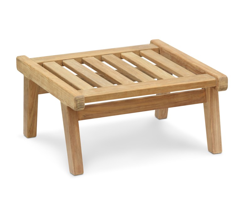 Eero Mid-Century Ottoman, Teak Garden...