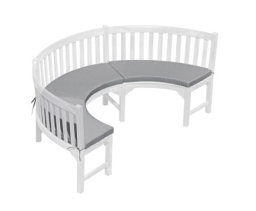 Henley Semi-Circle Armless Bench Cushion 2