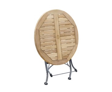 Round Outdoor Bistro Table, Black – 0.8m 2