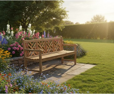 Princeton Teak Chippendale Bench
