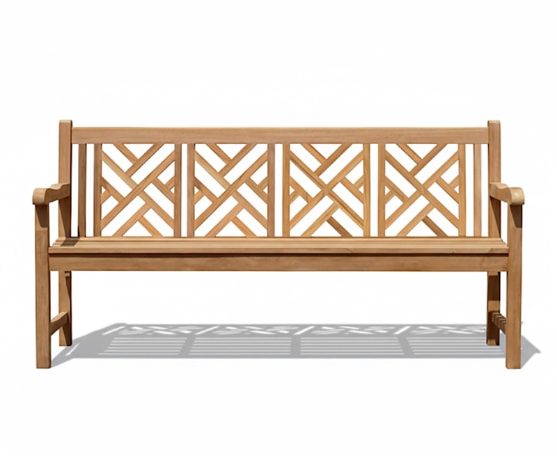 Princeton Teak Chippendale Bench - 1.8m