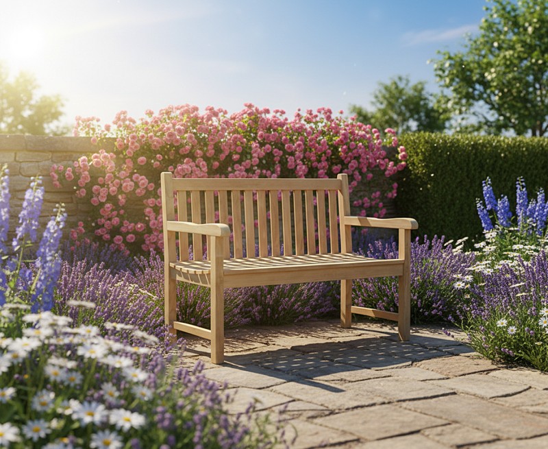 Windsor Teak Garden Bench - 1.2m