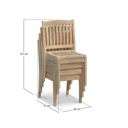 Hilgrove Teak Outdoor Stacking Chair