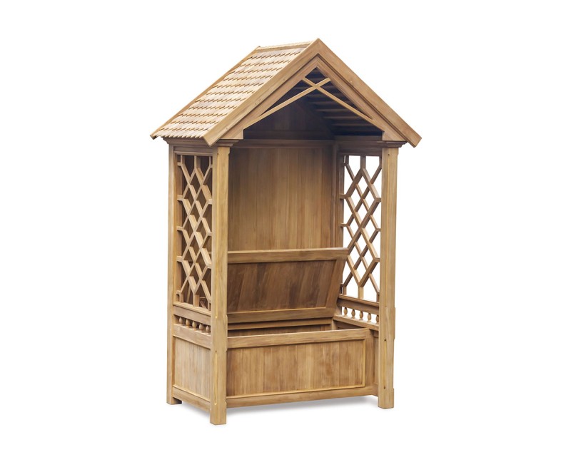 Rose Garden Teak Arbour Bench