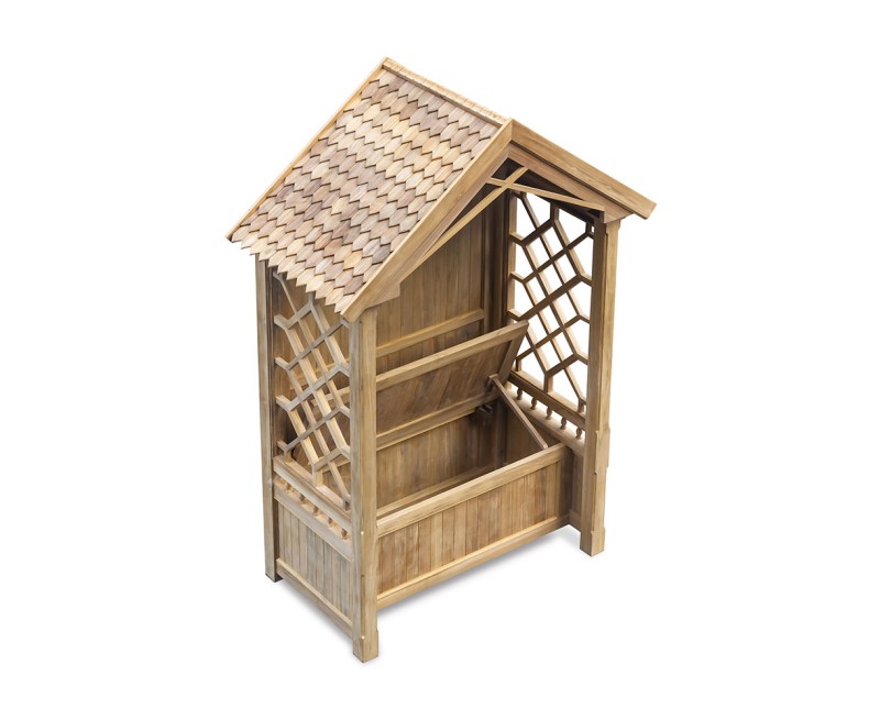 Rose Garden Teak Arbour Bench
