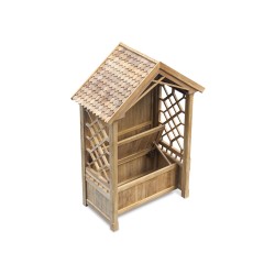 Rose Garden Teak Arbour Bench