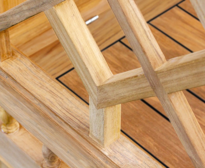 Rose Garden Teak Arbour Bench