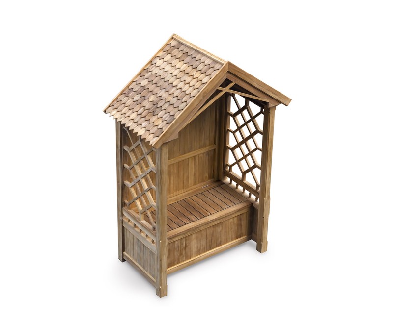 Rose Garden Teak Arbour Bench