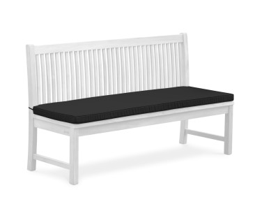 Canterbury 4 Seater Bench Cushion - Black