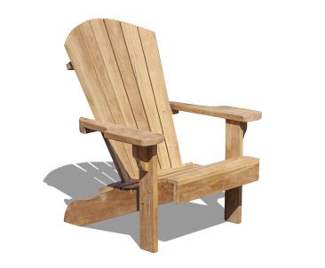 Teak Wood Adirondack Bear Chair