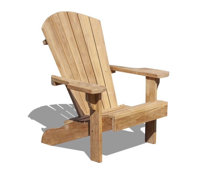 Teak Wood Adirondack Bear Chair