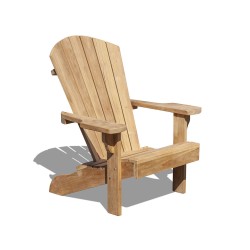 Teak Wood Adirondack Bear Chair
