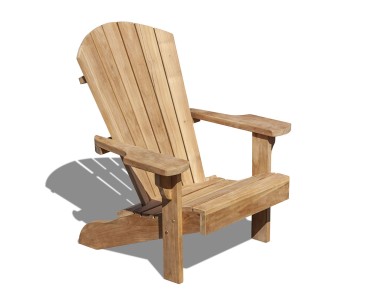 Teak Wood Adirondack Bear Chair 2