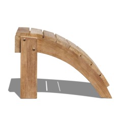 Teak Bear Chair Footstool / Leg Rest