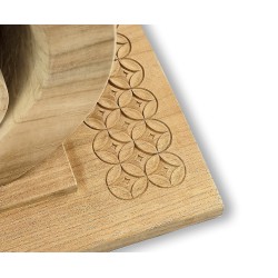 Ashanti-style Ornate Javanese Teak Wood Stool