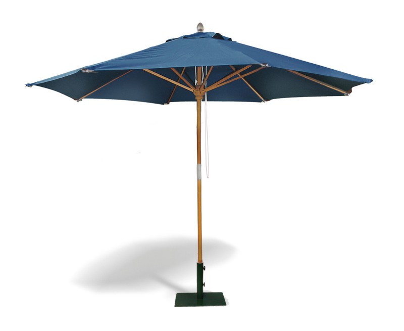 Octagonal 3m Hardwood Parasol - Blue