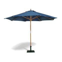 Octagonal 3m Hardwood Parasol - Blue