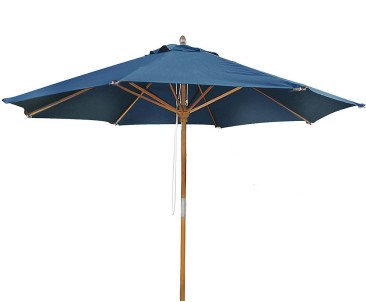 Octagonal 3m Hardwood Parasol - Blue 2