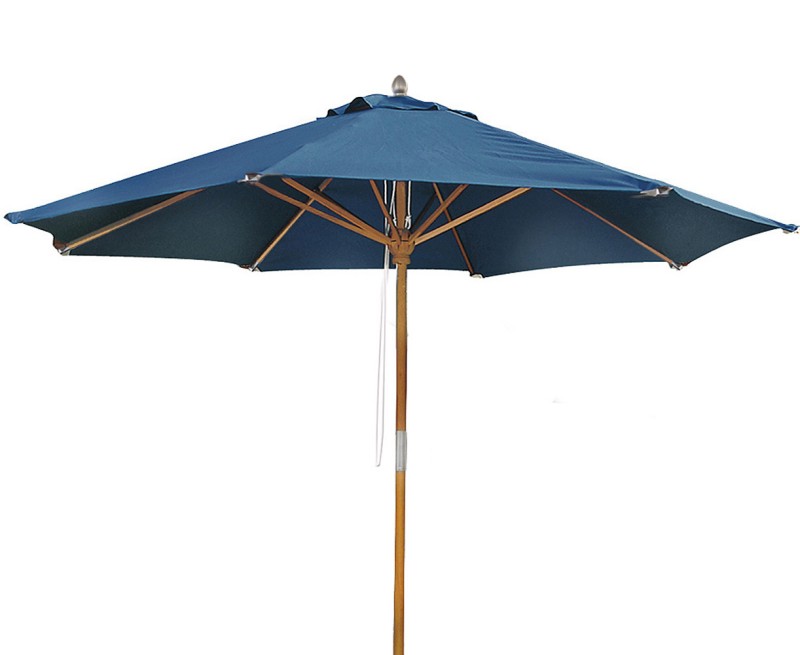 Octagonal 3m Hardwood Parasol - Blue