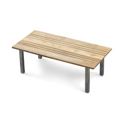 Marina Rectangular 2.2m Teak and Metal Garden Table