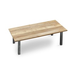 Marina Rectangular 2.2m Teak and Metal Garden Table