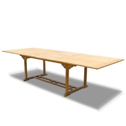 Dorchester Extending Outdoor Dining Table, Double-Leaf – 2 - 3m
