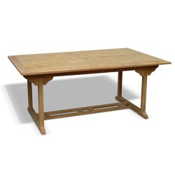 Teak Double Extending Dining Table