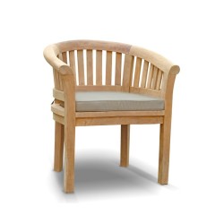 Contemporary Teak Banana Armchair