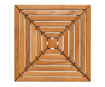 Patterned Teak Decking Tiles 1.0sqm - 4pcs 2