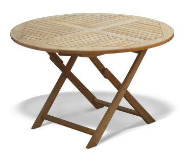 Suffolk 4ft Round Folding Garden Table – 1.2m