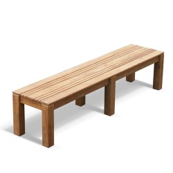 Chichester Teak Outdoor Backless Bench – 2m