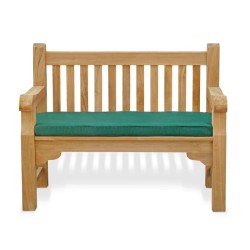 sturdy teak park bench