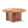 Aero Teak Contemporary Round Garden Table – 1.8m