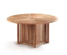 Aero Teak Contemporary Round Garden Table – 1.5m