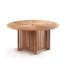 Aero Teak Contemporary Round Garden Table – 1.5m