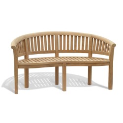 outdoor banana bench