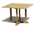 Canfield Teak Square Patio Dining Table – 1m